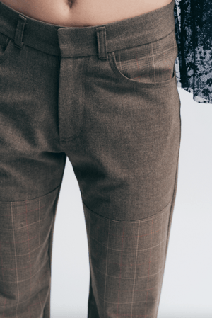 Image of Sand Patchwork Pants