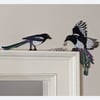 Two for Joy Magpie - Wall art / Door frame art