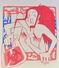 Image 1 of 'off with the tits!' screen print