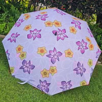 Purple Orchid & Ilima Golf Umbrella