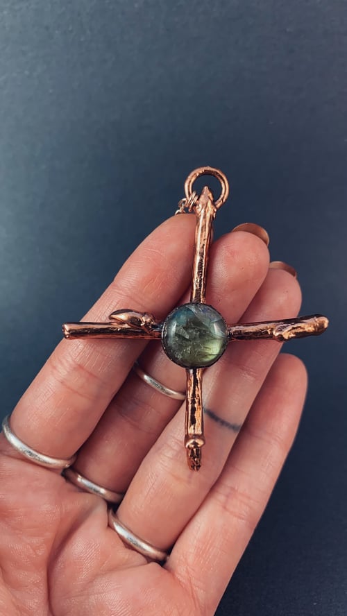 Image of *$20 off* Labradorite Rowan Cross