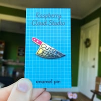 Image 4 of Pink Knife Enamel Pin