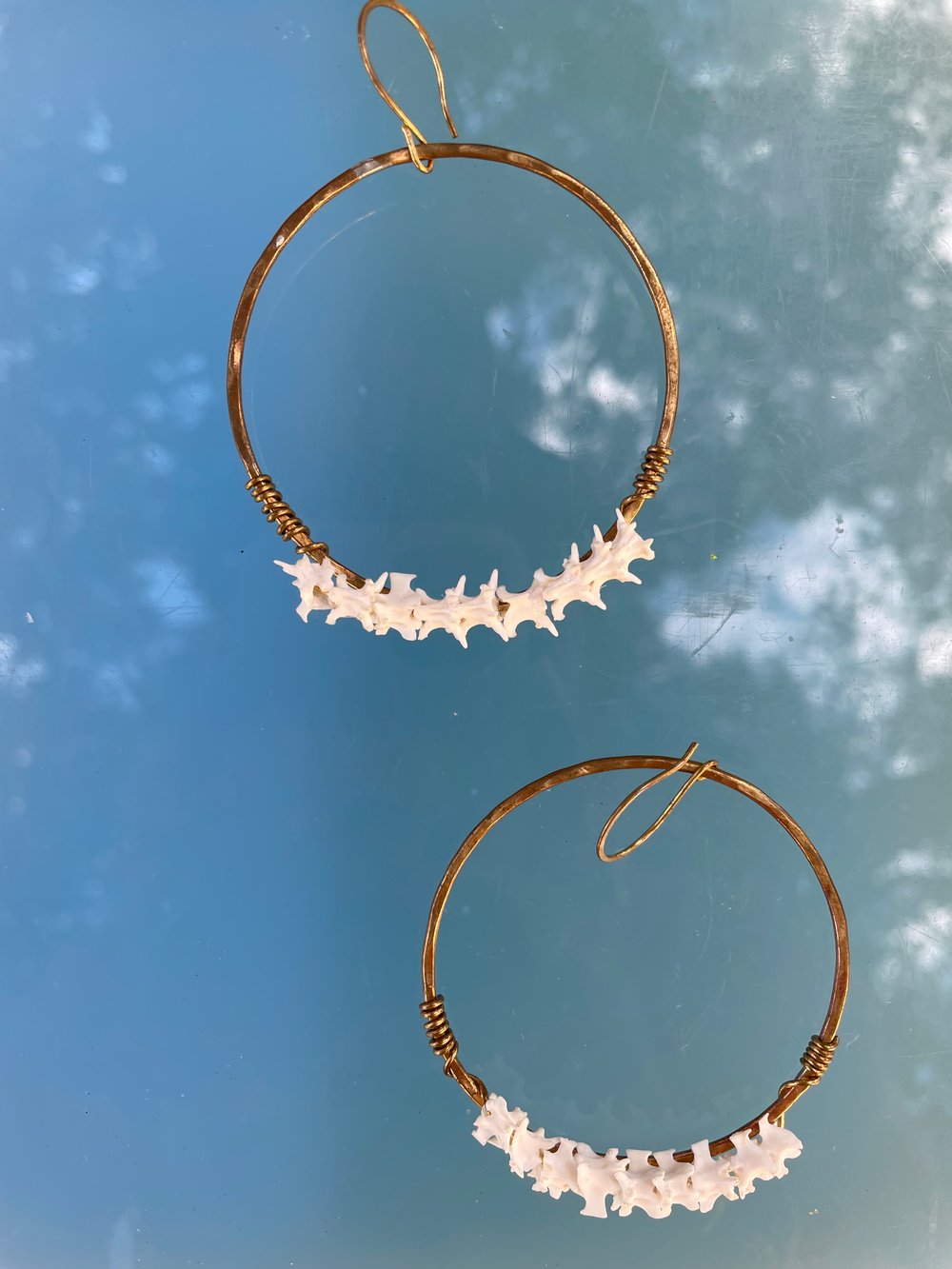 Image of Snake Vertebrae Hoops