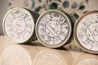 Image 4 of Wooden Wick Crackle 6.5 oz Pure 100% Soy Wax Candle, Hand Poured Natural Travel Tin Container Candle