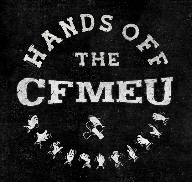 Image of "Hands off the CFMEU" sticker 10pk