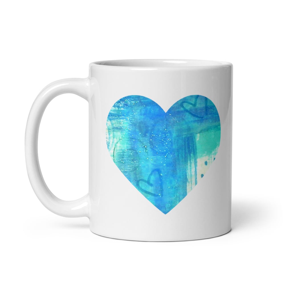 Image of Blue Heart Mug