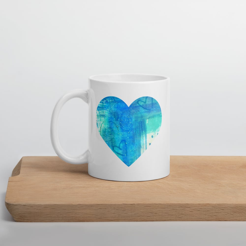 Image of Blue Heart Mug