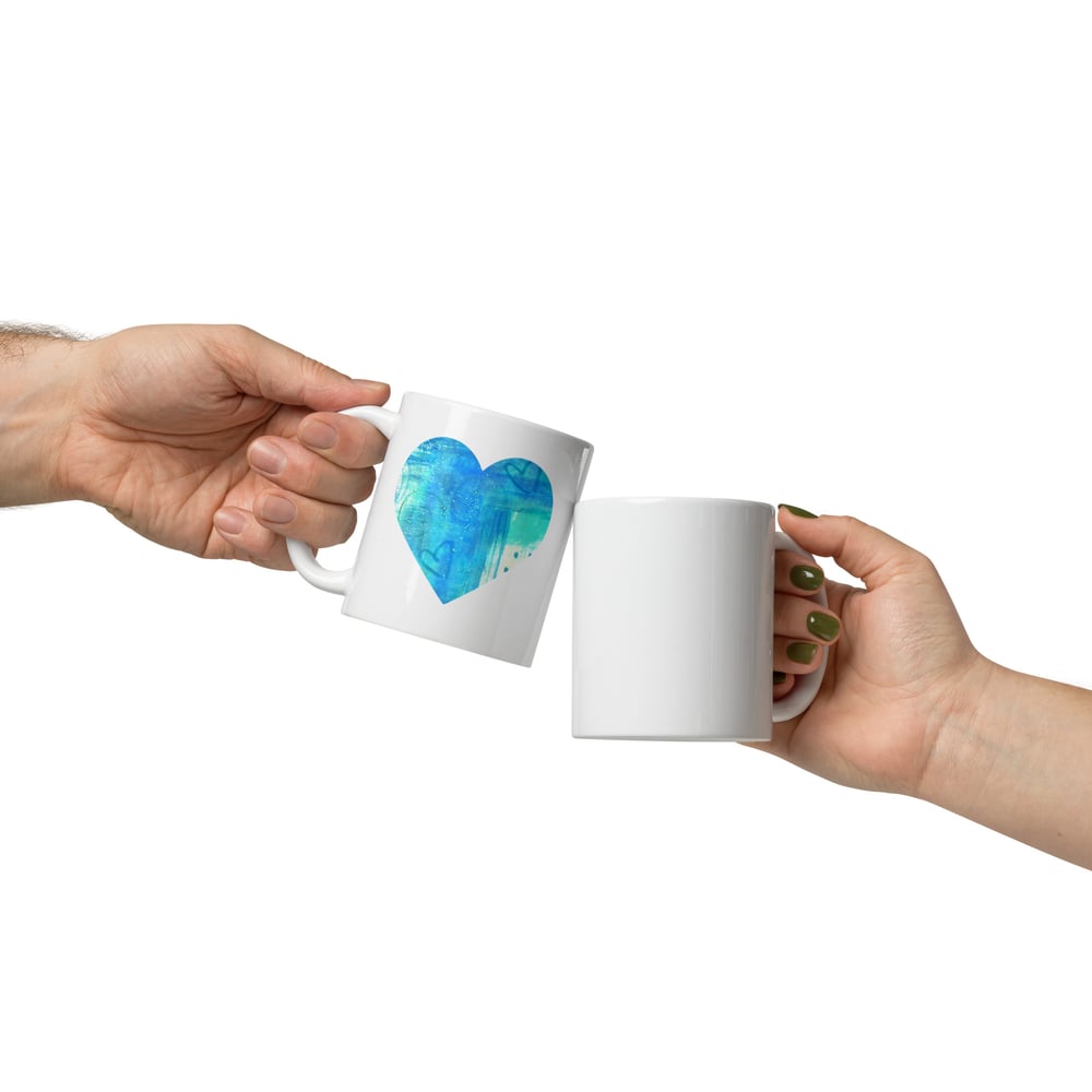 Image of Blue Heart Mug