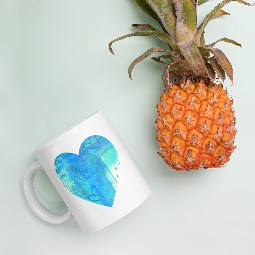 Image of Blue Heart Mug