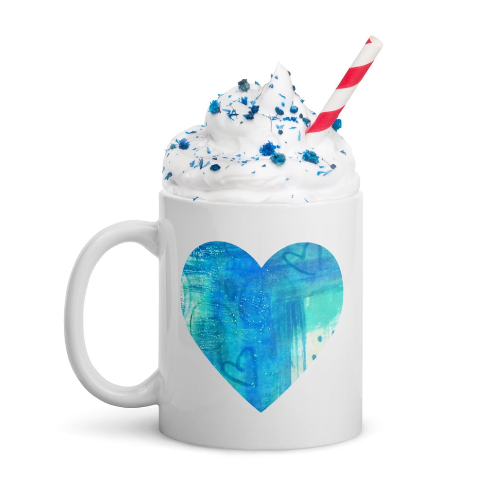 Image of Blue Heart Mug