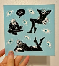 Image 3 of JJK - Gojo Charms + Sticker Sheet 