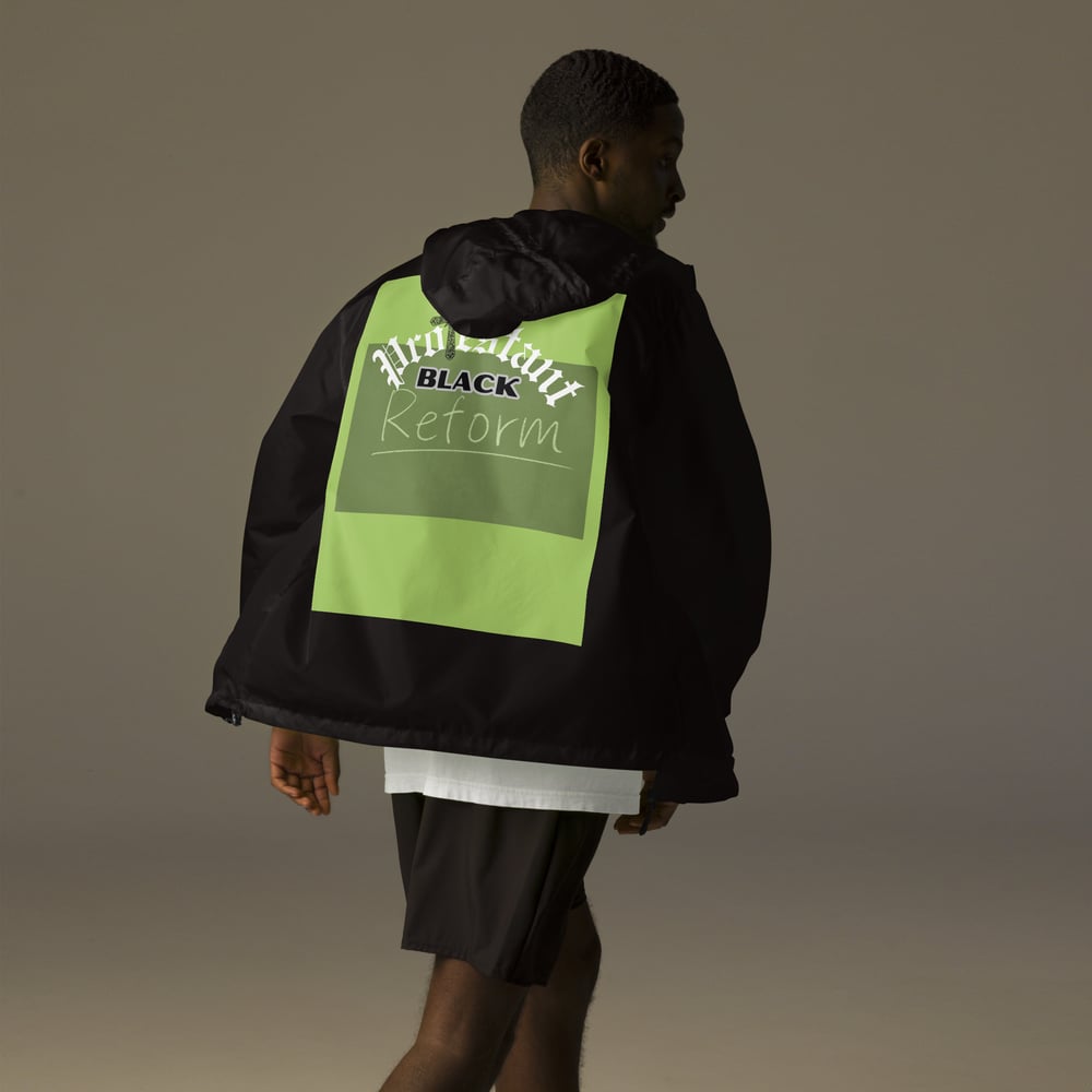 Image of PB reform Unisex lightweight zip up windbreaker
