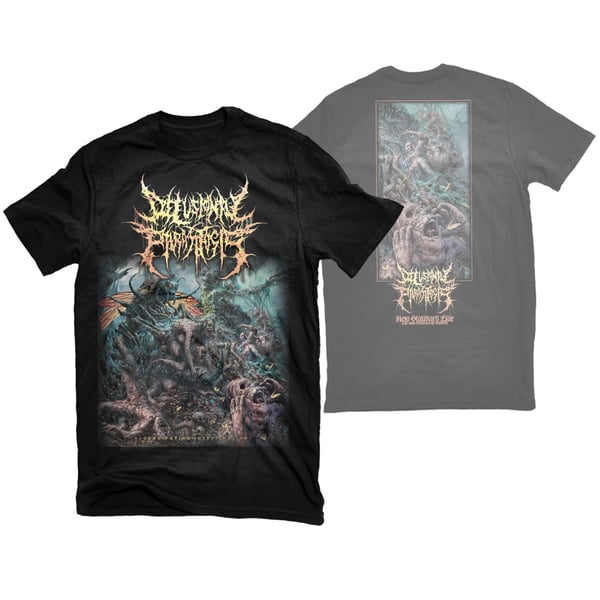 Image of DELUSIONAL PARASITOSIS "REGURGITATING INTESTINAL ROT" T-SHIRT