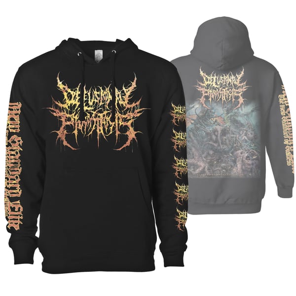 Image of DELUSIONAL PARASITOSIS "REGURGITATING INTESTINAL ROT" HOODIE