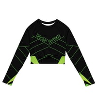 Image 6 of Thought Provoker Recycled Long-Sleeve Crop Top