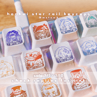 Image 1 of Honkai Star Rail White Keycaps (IN STOCK)