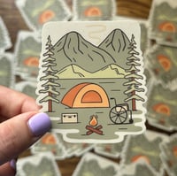 Image 1 of Camping for All Sticker