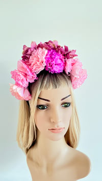 Image 3 of Sold Pink and Violet Flower Crown 