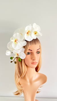 Image 2 of White Orchid Headband