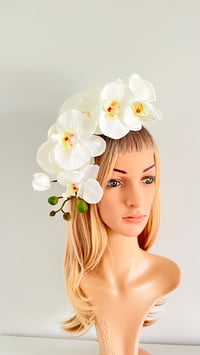 Image 3 of White Orchid Headband