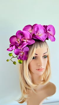 Image 2 of Violet Orchid Headband