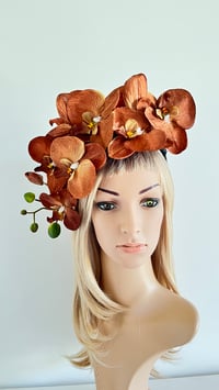 Image 1 of Coffee Orchid Headband,