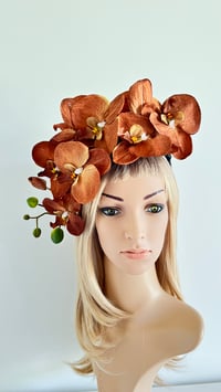 Image 3 of Coffee Orchid Headband,