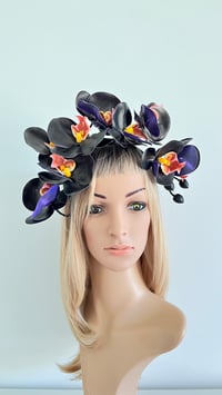 Image 2 of Black Orchid Headband