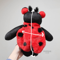 Image 3 of Lola the Ladybug Teddy - Handmade Plush