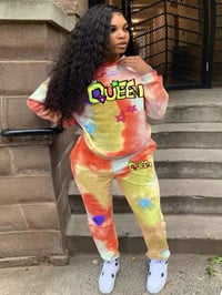 Image 1 of Queen Tie Dye Two-Piece 
