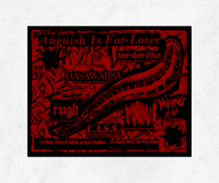 Image 1 of [PRINTS] Anguish Is For-Lover Gig Poster - GIG EXCL