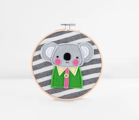 Image of Stripe Koala Art Hoop