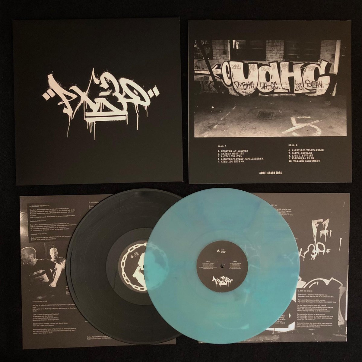 Image of PX-30 "s/t" 12" - turquoise swirl wax