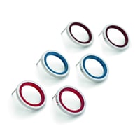 Image 1 of Rings of Saturn Studs in Autumn Foliage