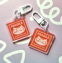 Image 1 of Fragile Keychain Charm