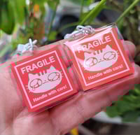 Image 2 of Fragile Keychain Charm