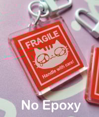 Image 3 of Fragile Keychain Charm