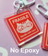 Fragile Keychain Charm Image 3