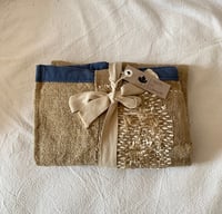 Image 1 of Burlap tools or paint brushes pouch 