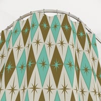 Image 3 of Starlite Diamond Aquarelle Shower Curtain