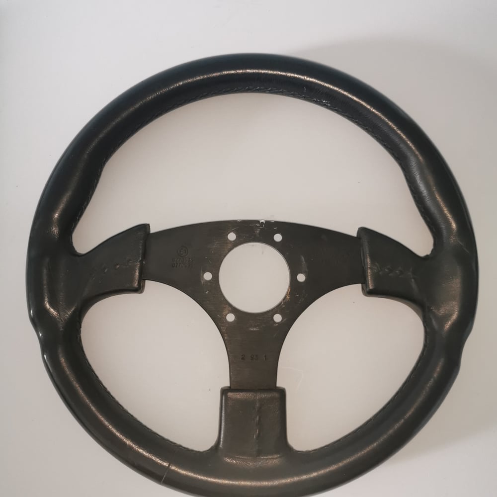 VOLANT RAID CUIR NOIR