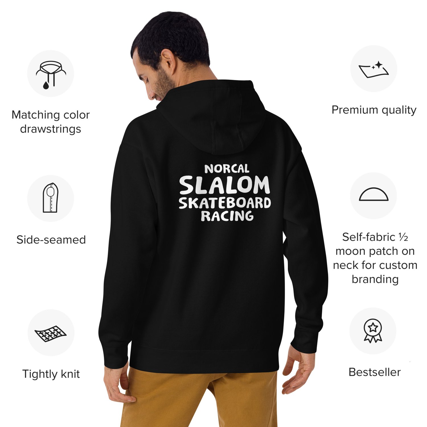 Image of NorCal Slalom Skateboard Racing Hoodie