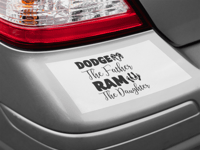 Image 1 of Dodge The Father Ram The Daughter Car Decals(2 Pack)