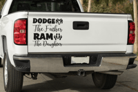 Image 4 of Dodge The Father Ram The Daughter Car Decals(2 Pack)