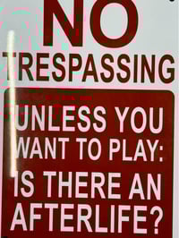 Image 1 of Humorous Warning Sign - No Tresspassing - Home Decor(1-2 Pack)