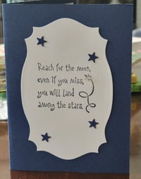 Image 1 of Reach for the Moon- money/gift card holder
