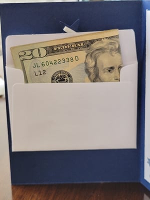 Image of Reach for the Moon- money/gift card holder