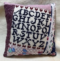 Image 1 of "Alphabet" Cross Stitch Pincushion