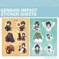 Image 4 of [PRE-ORDER] Genshin Impact Character Stickers Sheet