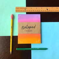 Image 1 of Sunset Ombre Notepad